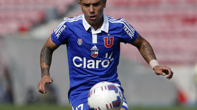 Joao Ortiz juega en la "U" de Chile desde 2014.
