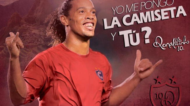 Ronaldinho jugará con Cienciano ante Sporting Cristal el próximo 26 de junio.