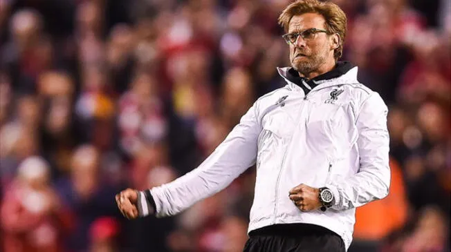 Jurgen Klopp celebra el pase del Liverpool a la final de la Europa League.