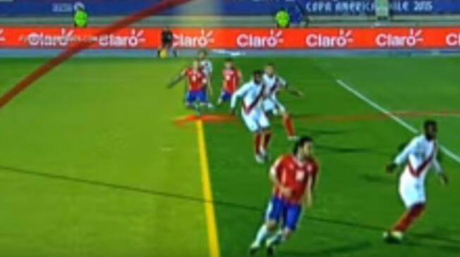 Copa América 2015 : este gol de Chile ante Perú demostaría que árbitro favoreció a los locales