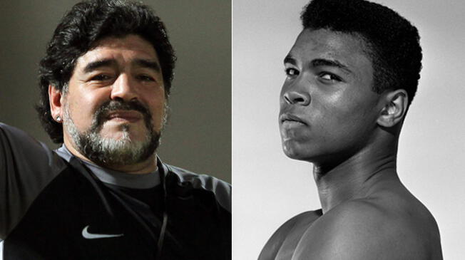 Diego Armando Maradona aprendió a admirar a Muhammad Ali a partir de los relatos de su padre.