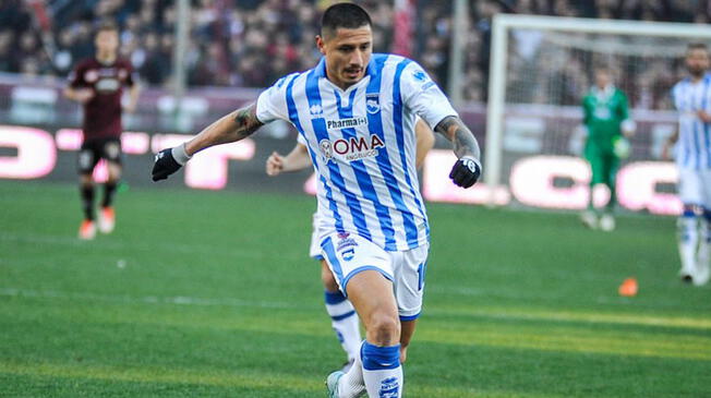 Con gol de Gianluca Lapadula, Pescara venció 2-0 a Trapani en primera final por ascenso a Serie A