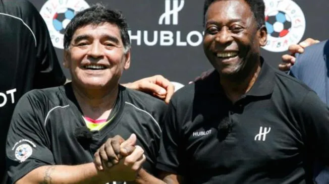Diego Armando Maradona y Pelé fumaron ‘pipa de la paz’