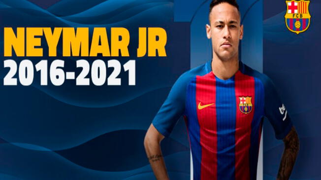 Neymar y su oficialización como jugador azulgrana hasta el 2021