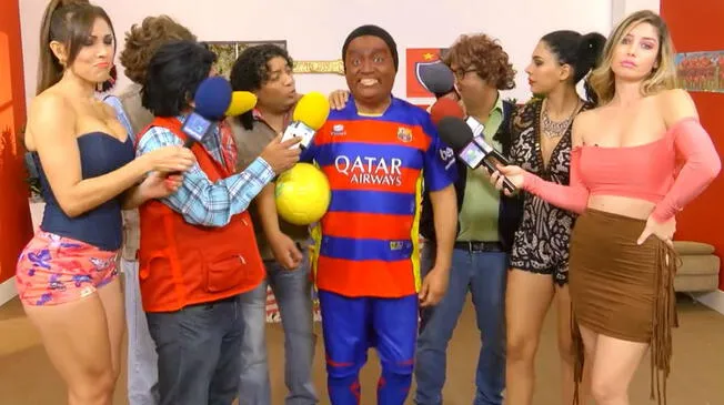 Ronaldinho y su visita al Perú en una divertida parodia de JB.