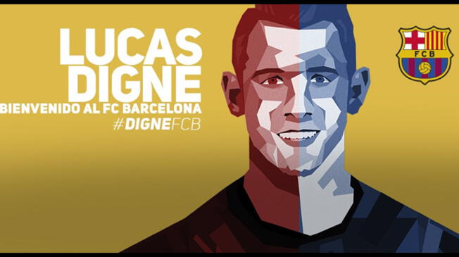 Lucas Digne, tercer fichaje del Barcelona para la temporada 2016-17.