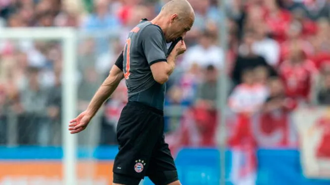 Arjen Robben de baja por seis semanas debido a nueva lesión