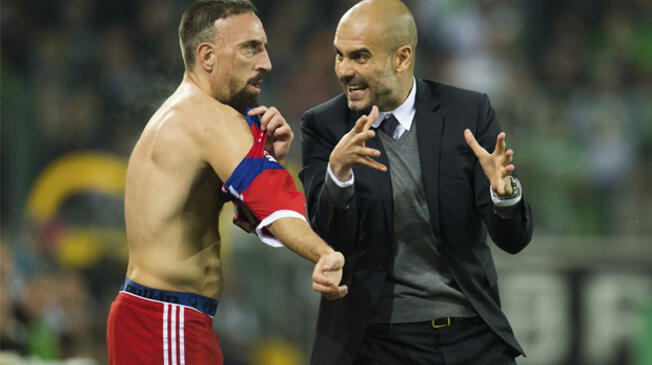 Al parecer Ribéry y Guardiola tenían una mala relación cuando condicieron en el Bayern Múnich. 