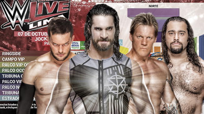 Finn Bálor, Seth Rollins, Chris Jericho y Rusev estarán en Lima
