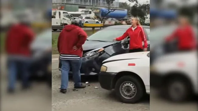 YouTube: no creerás cómo reaccionó Natalia Málaga cuando le chocaron el auto | VIDEO