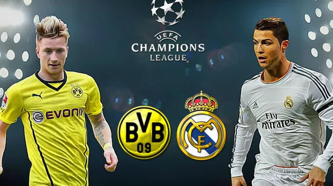 Champions League: Real Madrid y Borussia Dortmund protagonizarán el duelo más electrizante.