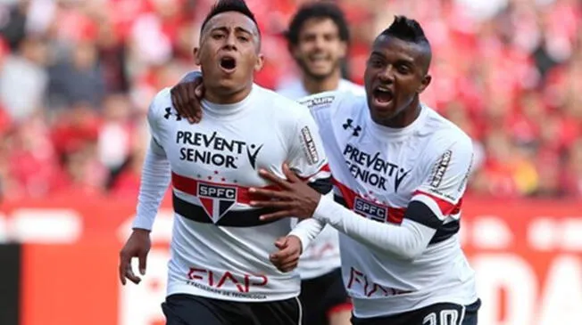 Sao Paulo vs. Coritiba: Christian Cueva no pudo gritar gol con el 'tricolor' 