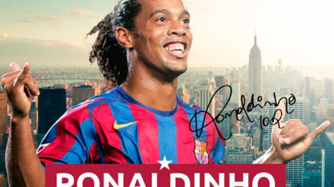 Ronaldinho feliz por su regreso a Barcelona