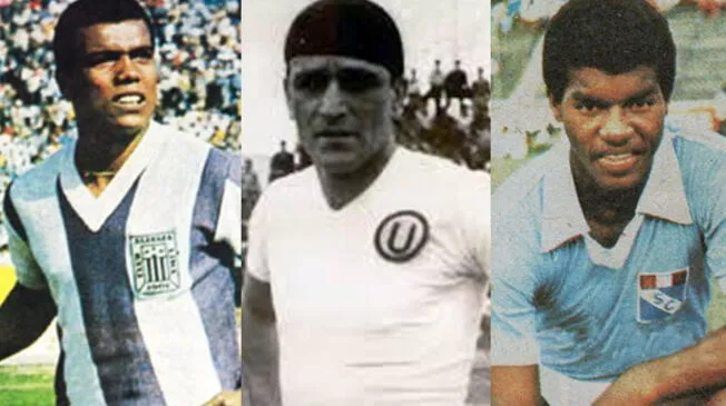 Téofilo Cubillas, Lolo Fernández y Julio César Uribe, emblemas de Alianza, 'U' y Cristal.