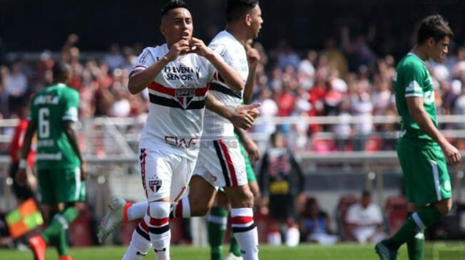 Sao Paulo vs. Figueirense VER EN VIVO ONLINE: Con Christian Cueva, 'Tri' gana 3-1 en Brasileirao