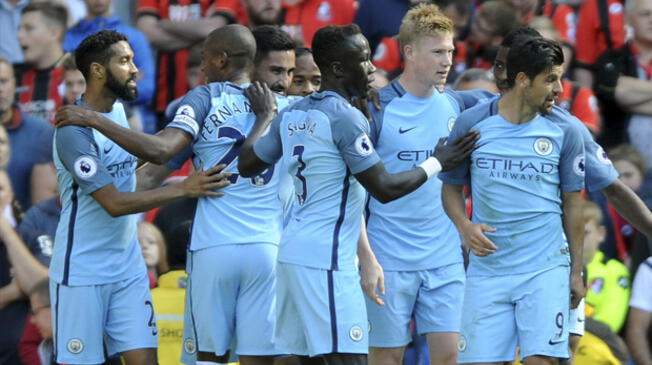 Manchester City vs Bournemouth EN VIVO: Kevin de Bruyne celebra su tanto 