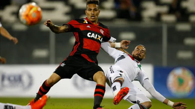 Con Paolo Guerrero, Flamengo venció 1-0 a Palestino por Copa Sudamericana