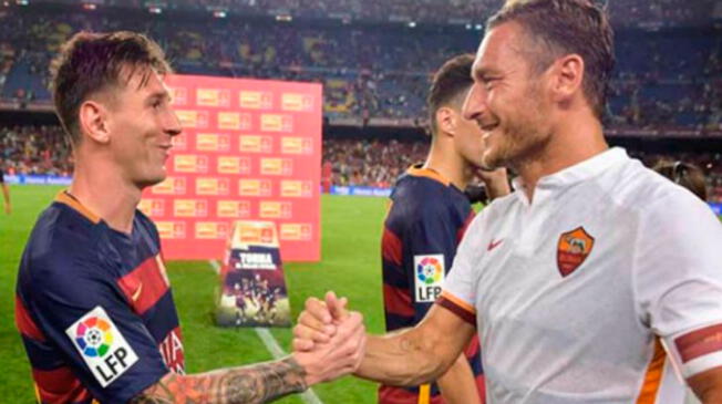 Lionel Messi fue una de las tantas personalidades que ya se acordaron del capitán de la Roma Francesco Totti, quien cumple 40 años de vida.