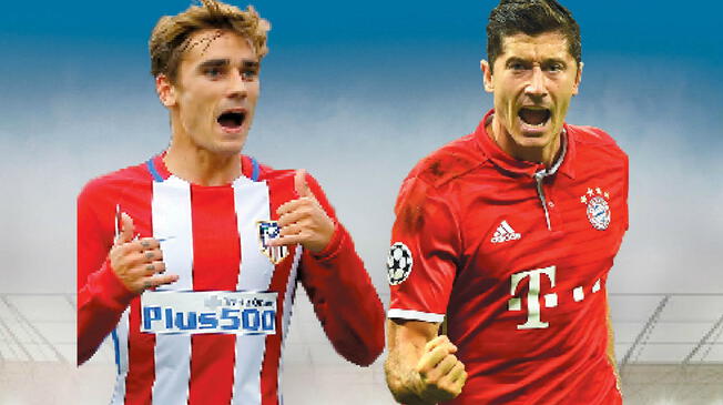 Bayern Múnich vs. Atlético de Madrid: un duelo de poder a poder en la Champions League.