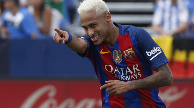 Neymar suma cuatros goles en la actual Liga Santander.