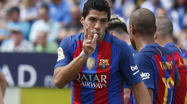 El actual contrato de Luis Suárez con el Barcelona vencerá en 2019. Lo quieren dos temporadas más. 
