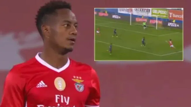 André Carrillo no pudo brillar en el triunfo del Benfica por Copa de Portugal.