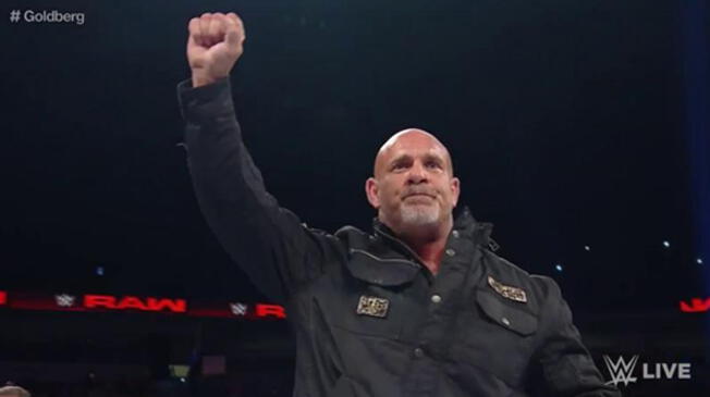 Goldberg pegó la vuelta a la WWE, en Monday Night raw.
