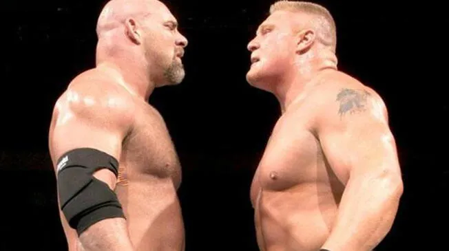 Goldberg vs Brock Lesnar, en el WWE Wrestlemania XX
