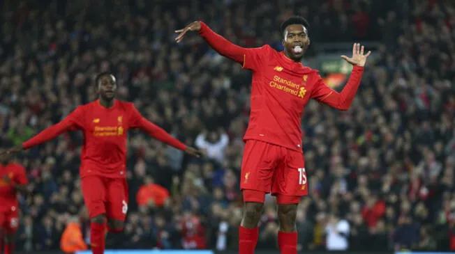 Liverpool vs. Tottenham: Daniel Sturridge celebra su segundo gol 