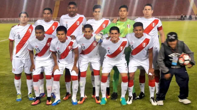 La alineación de la Selección Peruana Sub-20 ante Venezuela.