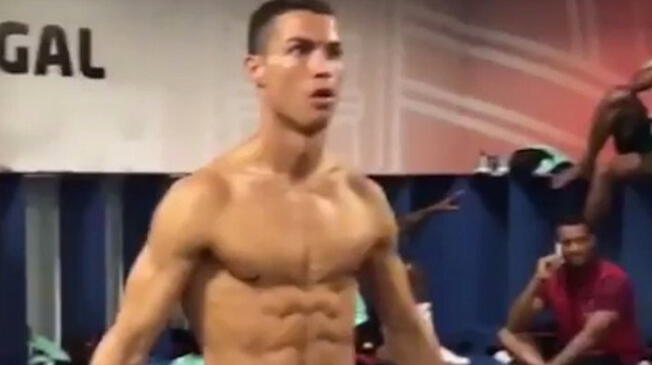 Cristiano Ronaldo durante el Mannequin Challenge de Portugal.