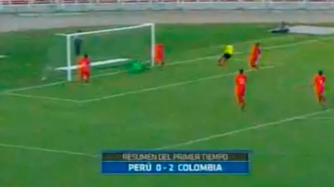 Selección Peruana sub 20 perdió ante Colombia 