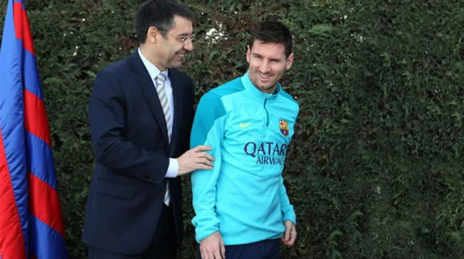 Josep María Bartomeu está seguro que Lionel Messi firmará renovación de contrato. 
