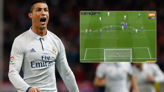 Cristiano Ronaldo lleva 6 goles con el Real Madrid en la Liga Santander 2016-17.