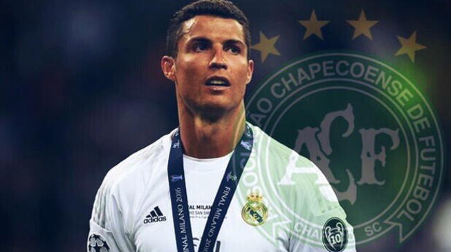 Cristiano Ronaldo y la falsa imagen utilizada en redes sociales para promocionar su 'ayuda' económica.
