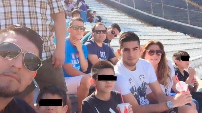 Cantolao y Sport Áncash estuvo en las gradas del Matute para ver al equipo en el que jugó cuando era niño. Estuvo al lado de su familia.