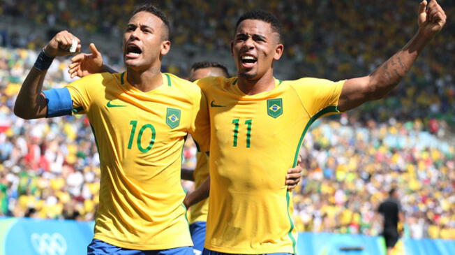 Neymar y Gabriel Jesús forma una temible dupla en la Selección de Brasil. 