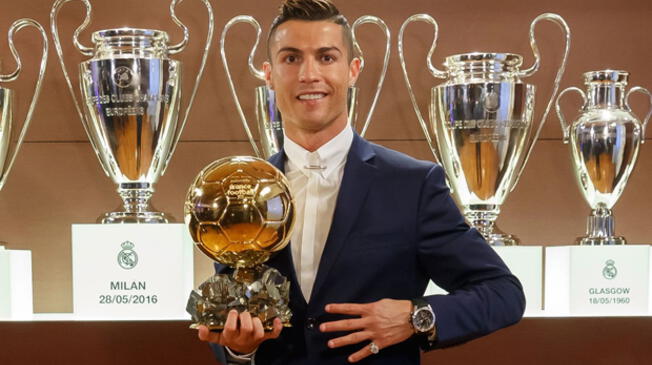 Cristiano Ronaldo ganador del Balón de Oro 2016.