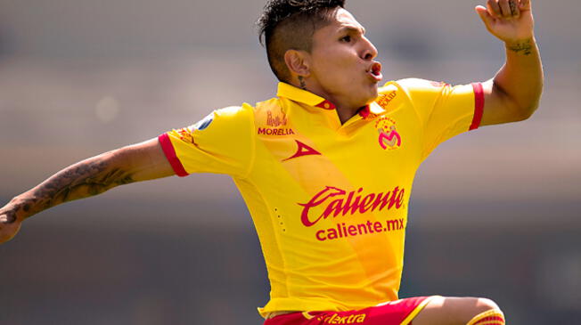 Raúl Ruidíaz tuvo una buena mitad de año en el Monarcas Morelia de México y fue considerado dentro de los mejores del Torneo Apertura de la Liga MX.