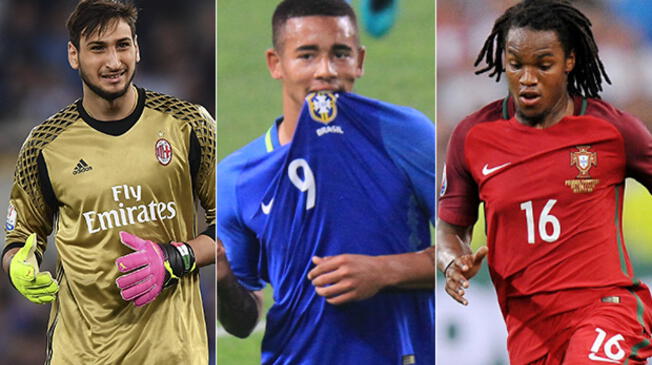 Donnarumma, Gabriel Jesus y Renato Sanches en el once ideal de futbolistas menores de 21 años.