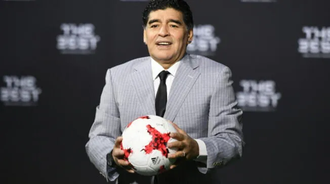 Diego Armando Maradona durante la gala The Best de la FIFA.