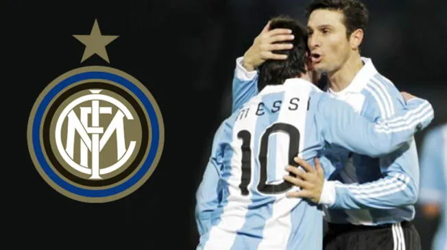 Javier Zanetti y Lionel Messi jugaron en la Selección argentina.