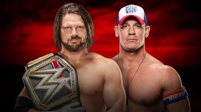 En WWE Royal Rumble 2017, AJ Styles defenderá el título mundial ante John Cena.