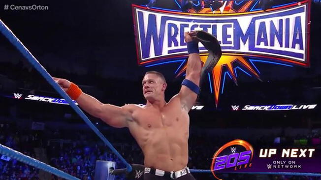 En WWE SmackDown Live, John Cena venció a Randy Orton con intervenciones de Bray Wyatt y Luke Harper.