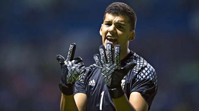 Gerónimo Rulli durante su etapa con la Selección Argentina en Río 2016.