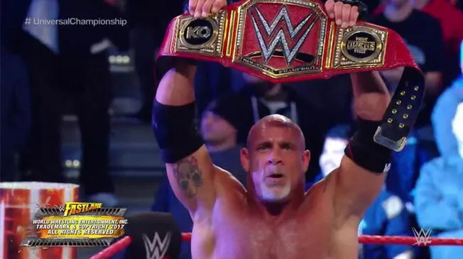 WWE Fastlane 2017 se realizó este domingo y Goldberg es el nuevo campeón universal.