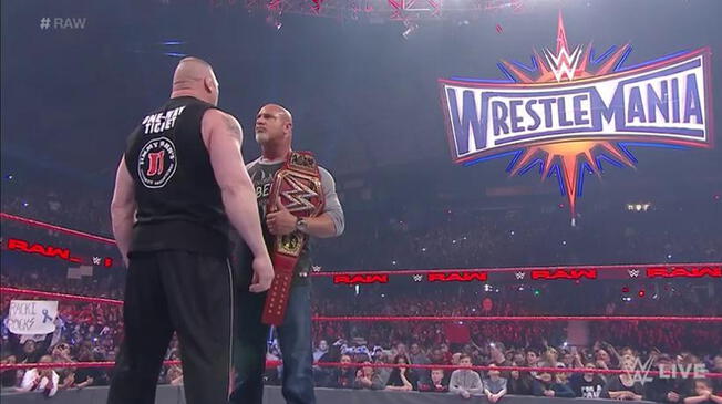 WWE Monday Night Raw verá por primera vez a Goldberg como el nuevo campeón universal de la marca roja luego del FastLane.