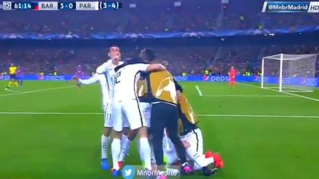 En el Barcelona vs PSG, Ángel Di María hizo un gesto de silencio hacia los hinchas del Camp Nou.