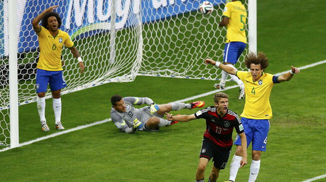 Thomas Müller marcó el primero de los siete goles del elenco germano aquella vez en el Mineirao. 
