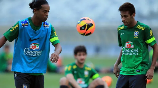 Ronaldinho vs. Neymar: espectacular duelo con sus mejores sombreros | VIDEO